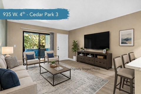 Floor plan for 3 beds, 2 baths, 1300 sqft